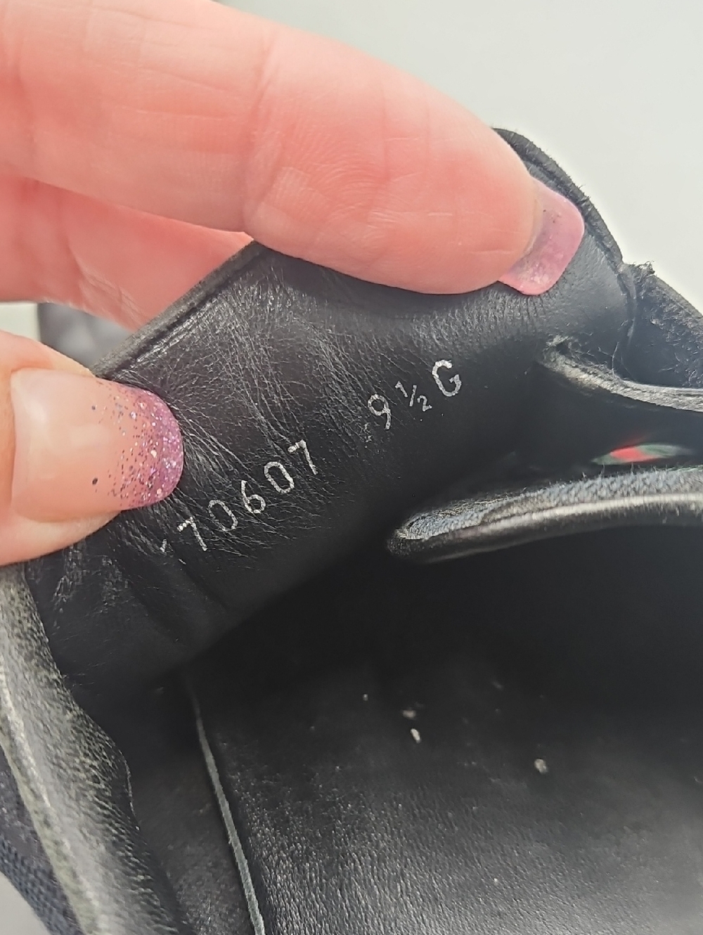 Vintage Gucci men's black leather sneakers - Picture 9 of 16